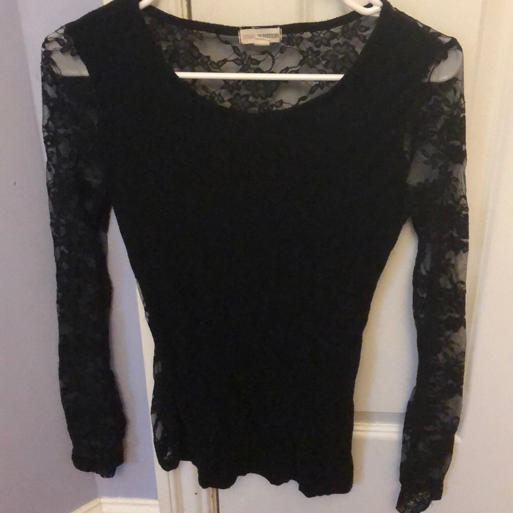 Black Lace Tee
